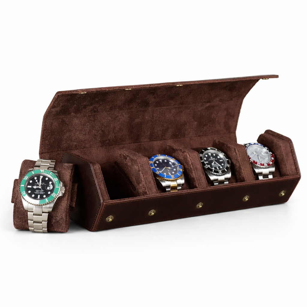 Boîte à montre homme quatre montres