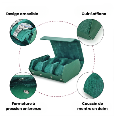 Boîte à montre six montres détails