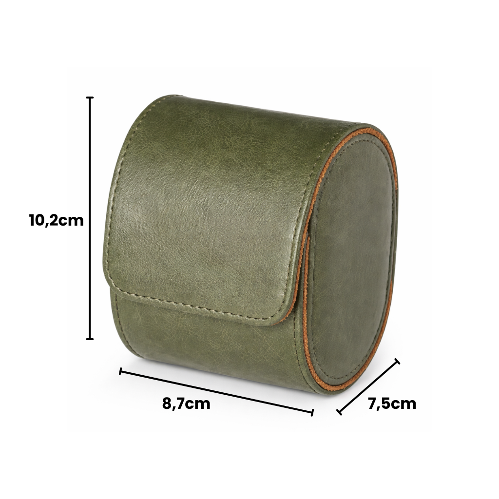 étui à montre kaki une montre taille